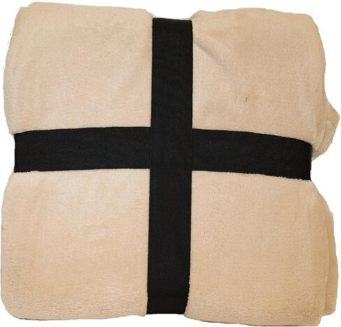 Elegant Comfort Ultra Super Soft Fleece Plush Luxury Blanket King/Cal King Orange in Saudi Arabia
