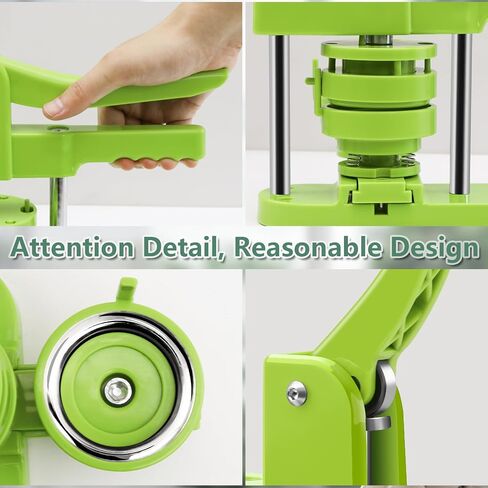 Button Maker Machine Multiple-Sizes - Pin Maker Machine 1.25 inch+2.25 inch, Interchangeable Button-models Badge Button Press Machine with 200 Sets 32+58mm Button Maker Supplies&Circle Cutter in Saudi Arabia