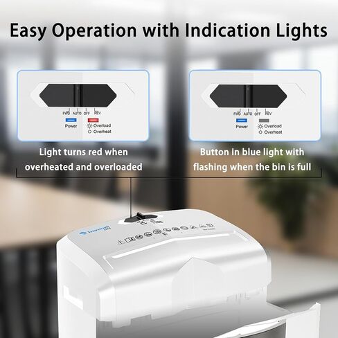 Bonsaii 15-Sheet Office Paper Shredder, 40 Mins Heavy Duty Shredder for Home Office, Crosscut Shreder with Anti-Jam System & P-4 High Security Supports CD/Credit Cards/Staple,5 Gal Pullout Bin C169-B in Saudi Arabia