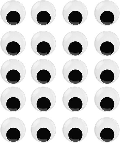 FKEYTO Wiggle Googly Eyes with Self Adhesive Large Black Plastic Eyes for Crafts (2 Inch 3 Inch 4 Inch) in Saudi Arabia