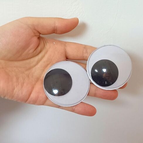 FKEYTO Wiggle Googly Eyes with Self Adhesive Large Black Plastic Eyes for Crafts (2 Inch 3 Inch 4 Inch) in Saudi Arabia