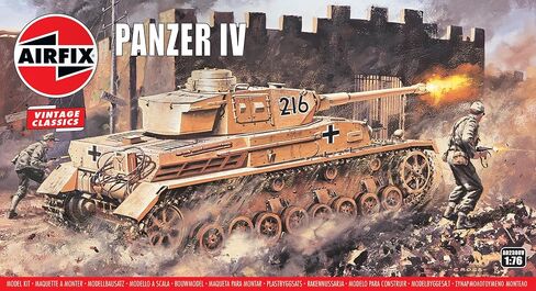 Airfix Model Tank - A01319V Type 97 Chi Ha Japanese Tank، مجموعات نماذج بلاستيكية للبالغين والأطفال 14+، مقياس 1:76، مستوى المهارة 2، نماذج عسكرية لموضوع الحرب العالمية الثانية، دبابات الحرب العالمية 2 in Saudi Arabia