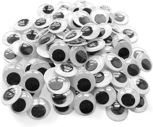 FKEYTO Wiggle Googly Eyes with Self Adhesive Large Black Plastic Eyes for Crafts (2 Inch 3 Inch 4 Inch) in Saudi Arabia