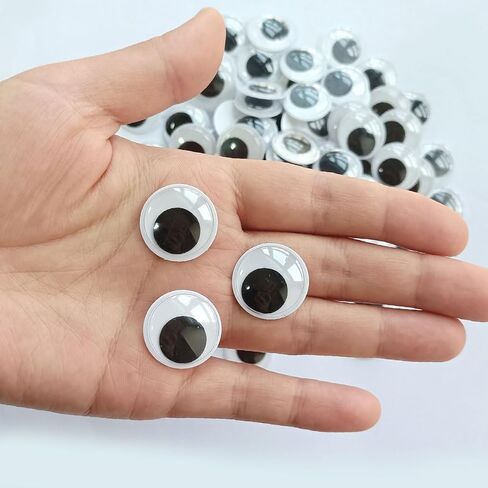 FKEYTO Wiggle Googly Eyes with Self Adhesive Large Black Plastic Eyes for Crafts (2 Inch 3 Inch 4 Inch) in Saudi Arabia