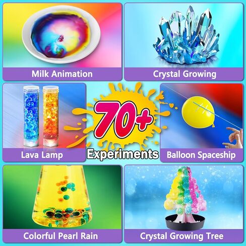 Unglinga 50+ Science Lab Entreament Kit for Kids ، STEM أنشطة STEM تلعب العلماء الهدايا للبنين فتيات كيمياء مجموعة ، الأحجار الكريمة ، ثوران البركان in Kuwait