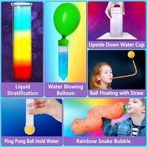 Unglinga 50+ Science Lab Entreament Kit for Kids ، STEM أنشطة STEM تلعب العلماء الهدايا للبنين فتيات كيمياء مجموعة ، الأحجار الكريمة ، ثوران البركان in Kuwait