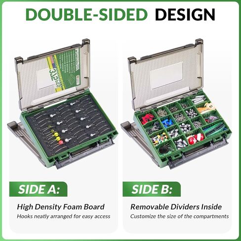 THKFISH 375pcs Fishing Accessories Kit, Double sided Organized Fishing Tackle Box with Tackle Included Hooks, Weights Sinkers, Bass Fishing Gear Gifts in Saudi Arabia