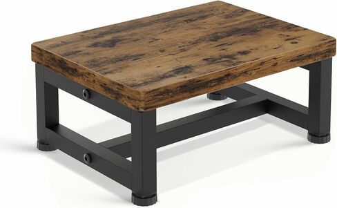 Step Stools for Adults Kids, Sturdy Wooden Stepping Stools with 450LB Capacity, Anti-Slip Bed Steps Stool for High Beds, Foot Stool One Step Stool for Kitchen Bathroom Bedroom, Black in Saudi Arabia