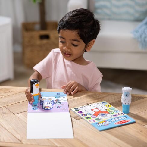 Melissa & Doug Sticker Wow Pets (Dog and Cat) Back Pack Arts and Crafts Collectibles - 2 منصات النشاط ، 2 من طوابع الملصق in Kuwait