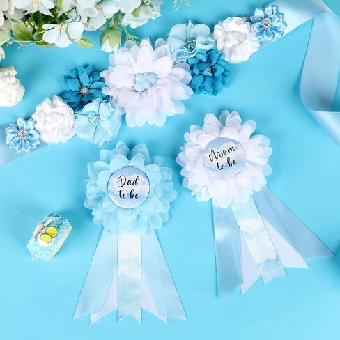 Tractor Baby Shower Maternity Sash Kit - Green Tractor Baby Shower Belly Belt and Mom to Be & Dad to Be Corsage Pins, New Parents Pregnancy Photo Props Party Supplies in Saudi Arabia
