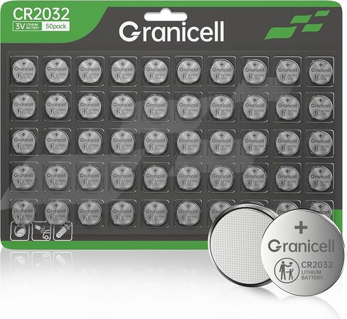 CR2032 Battery Compatible with AirTag 2032 Lithium 3V Coin Battery for Child Safety, Suitable for Key Fobs, Smart Sensors, Scales, Candles and More 25 Count in Kuwait