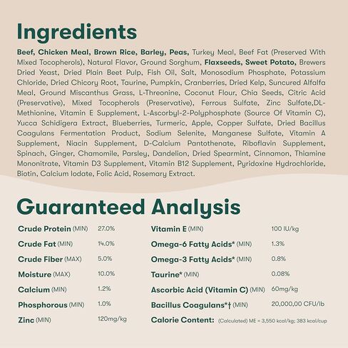 Jinx Premium Dry Dog Food, Real Salmon, Brown Rice & Sweet Potato Kibble with Superfoods & Probiotics, No Fillers, for All Lifestages, 11.5lb in Kuwait