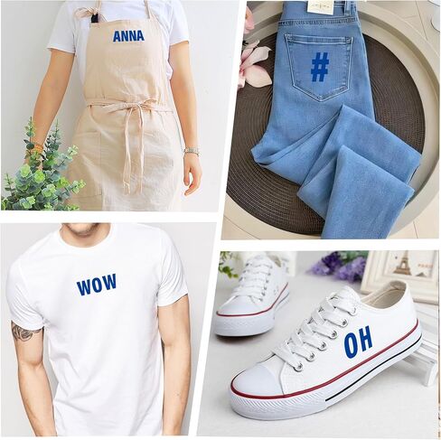 8 Sheets 352 Pieces Iron On Letters for Clothing, 2 Inch Heat Transfer Letter Patches, Colorful Iron On Vinyl Alphabet Letters with A-Z for Backpack，Jerseys，Fabric T-Shirts Printing DIY Craft in Saudi Arabia