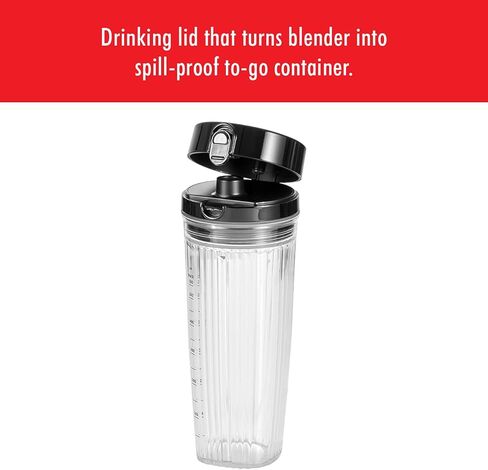 Zwilling Enfinigy Personal Blender ، Piranha Teeth Cross Blade for Ultimate Blending ، Strushies ، Shakes and أكثر ، كوب سفر مقاومًا 20 Fl Oz مع غطاء ، BPA مجاني ، أبيض in Kuwait