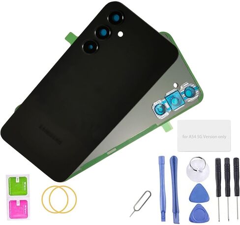 A54 5G Back Glass Replacement Parts,Galaxy A546u Rear Glass HousingReplacement Parts with Camera Lens Cover for Samsung Galaxy A54 5G (Black) in Kuwait