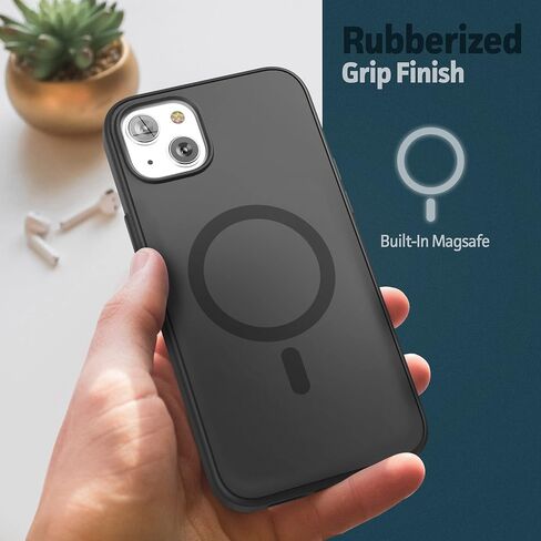 Slimshield المغطاة بحالة مقطع الحزام iPhone 16 مع حافظة الهاتف (متوافقة مع Magsafe) Matte Black (iPhone 16) in Kuwait