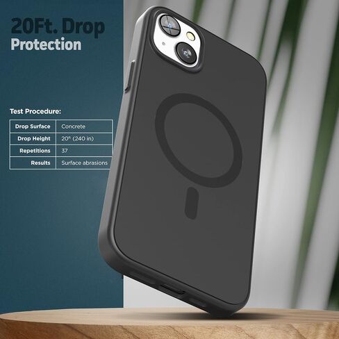 Slimshield المغطاة بحالة مقطع الحزام iPhone 16 مع حافظة الهاتف (متوافقة مع Magsafe) Matte Black (iPhone 16) in Kuwait
