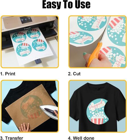MECOLOUR Sublimation Paper -150 Sheets 120gsm 8.5" x 11"Heat Transfer Paper Work with Sublimation Ink and Epson HP Canon Sawgrass Inkjet Printers for Mugs T-Shirts Light Fabric and Sublimation Blanks in Saudi Arabia