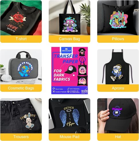 MECOLOUR Sublimation Paper -150 Sheets 120gsm 8.5" x 11"Heat Transfer Paper Work with Sublimation Ink and Epson HP Canon Sawgrass Inkjet Printers for Mugs T-Shirts Light Fabric and Sublimation Blanks in Saudi Arabia