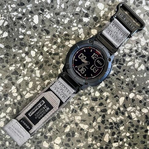 Nylon Sports Watch Band, 26mm Military Strap Compatible with Garmin Instinct 3 50mm/Fenix 8 51mm/7X/7X Pro/6X/6X Pro/5X/5X Plus, Tactix 7 Pro/ Delta, Quatix 6X/5X, Descent MK1/MK2, Instinct 2X, Foretrex 601/701, Enduro /Enduro 2/ Enduro 3, D2 in Kuwait