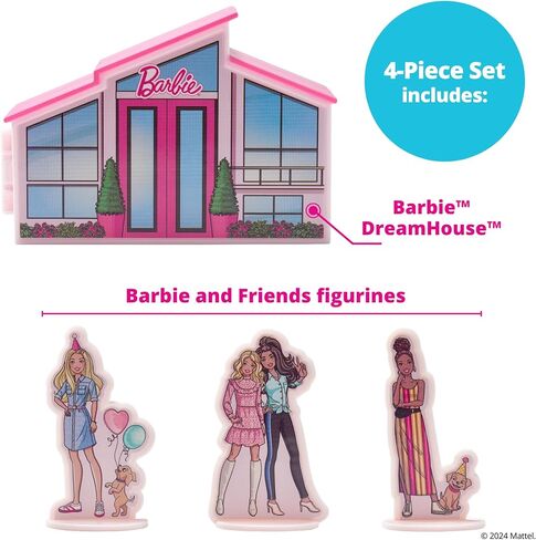 DecoPac Barbie Rings, 24 Barbie Silhouette Cupcake Decorations, Pink Glitter Cake Toppers For Birthday, Parties, Celebrations - 24 Pack in Saudi Arabia