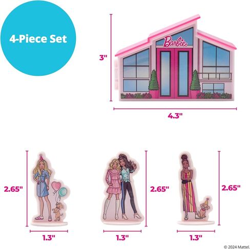 DecoPac Barbie Rings, 24 Barbie Silhouette Cupcake Decorations, Pink Glitter Cake Toppers For Birthday, Parties, Celebrations - 24 Pack in Saudi Arabia