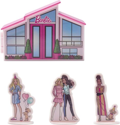 DecoPac Barbie Rings, 24 Barbie Silhouette Cupcake Decorations, Pink Glitter Cake Toppers For Birthday, Parties, Celebrations - 24 Pack in Saudi Arabia
