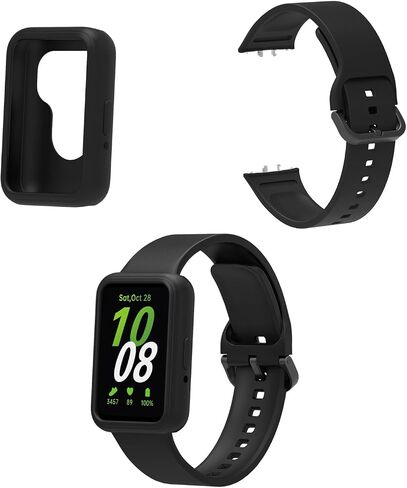 متوافق مع Samsung Galaxy FIT 3 Case Cover & Band ، Band Silicone Sport مع حالات تغطية واقي لـ Samsung Galaxy Fit 3 SM-R390 Tracker in Kuwait