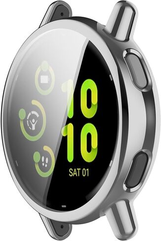 [1 pack] حالة fitturn لحامي Garmin Vivoactive 5screen ، غطاء الحماية الشامل TPU HD Ultra-Thin for Garmin Vivoactive 5 Smartwatch (Silver) in Kuwait