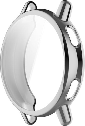 [1 pack] حالة fitturn لحامي Garmin Vivoactive 5screen ، غطاء الحماية الشامل TPU HD Ultra-Thin for Garmin Vivoactive 5 Smartwatch (Silver) in Kuwait