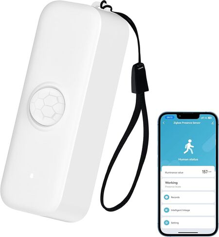 Smart Motion Sensor, WiFi PIR Motion Sensor for Alarm System, Mini Infrared Motion Sensor with App Remote Monitoring, Triggering Lights and Scenes, Compatible with Alexa.1 PCS in Kuwait