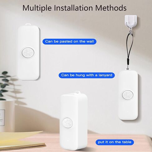 Smart Motion Sensor, WiFi PIR Motion Sensor for Alarm System, Mini Infrared Motion Sensor with App Remote Monitoring, Triggering Lights and Scenes, Compatible with Alexa.1 PCS in Kuwait