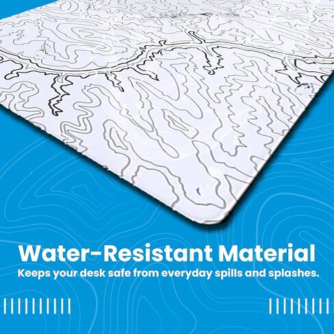 Foundr Topograph Canyon Deskpad Full XL Desk Desk Desk Desk Desk Mamer مع حواف مخيط 5 ملم غير قابلة للانزلاق مقاومة للماء كمبيوتر محمول كمبيوتر Mousepad للمكتب والمنزل-36 × 16 في in Kuwait