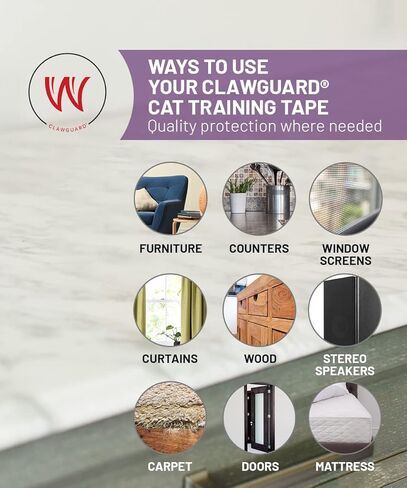 CLAWGUARD Bundle Pack – Dog Scratch Protection Tape Single-Sided 10 Pack Sheets and Cat Training Tape Anti Scratch Cat Deterrent Double-Sided 10 Pack Sheets. Dog & Cat Furniture Protector Pack in Saudi Arabia