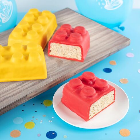 CucinaPro Brick Building Cake Pan Mold, 2 Pack- Build, Decorate, Stack 9" 3D Shaped Cakes - Adult Birthday Parties, Special Occasion or Celebration Gift, Easy to Use NonStick Oven Bakeware in Saudi Arabia