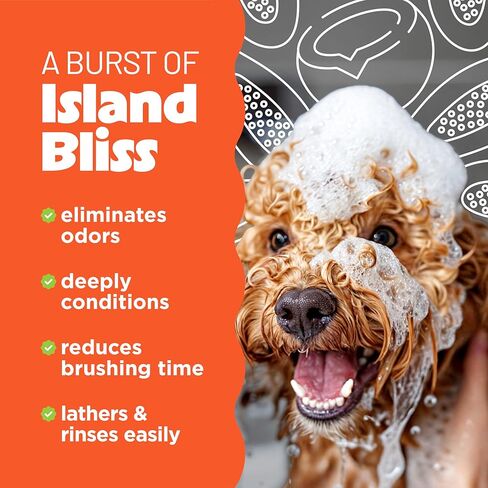 Tropiclean 2-in-1 Dog Shampoo and Conditioner, Cat, Puppy & Kitten Safe, Moisturizing Detangler, Made in the USA, Papaya Scent, 20oz in Kuwait