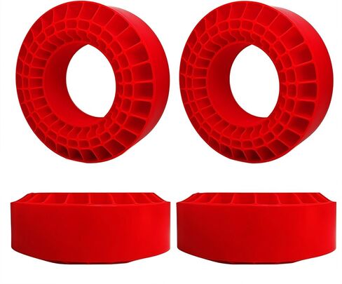 حشوات إطارات مطاطية من السيليكون مقاس 1.9 بوصة تناسب إطارات العجلات 118-122 مم 1.9 بوصة حشوات مقاومة للماء لسيارة 1/10 RC الزاحفة (أحمر) in Kuwait