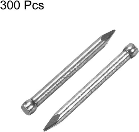 Uxcell التشطيب الأظافر الأجهزة محرك اليد الكربون الصلب مسمار 30mm 1.2 بوصة 300pcs in Kuwait