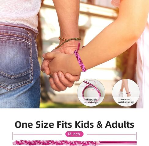 12 Pack Mosquito Repellent Bracelets, DEET-Free Natural Bands, PU Leather Insect & Bug Repellent Wrist Bands for Kids & Adults, Individually Wrapped in Kuwait
