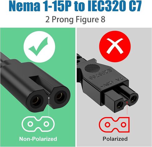 Agvee 10ft TV Power Cord ، 90 درجة زاوية LEGLED LEG مدرج على شكل 2 درجة AC كابل IEC C7 C8 متوافق مع Samsung LG Sony Insignia Apple TV LED LED ، Vizio Roku JBL Partbox ، Black in Kuwait