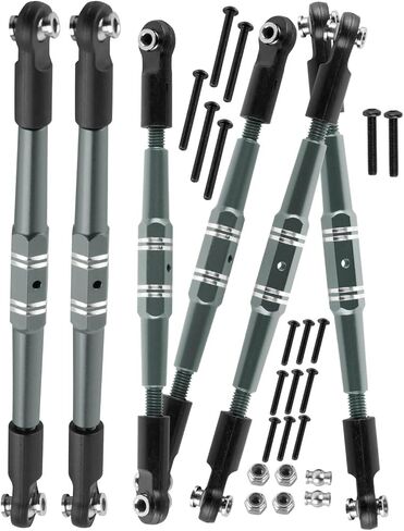 Upgrades Part Adjustable Turnbuckles Camber Links Toe Link for 1/10 Kraton 4X4 4S V2 BLX,Outcast 4X4 4S V2 BLX RC Car.Adjustable Turnbuckles Links Hops Up.Red in Saudi Arabia