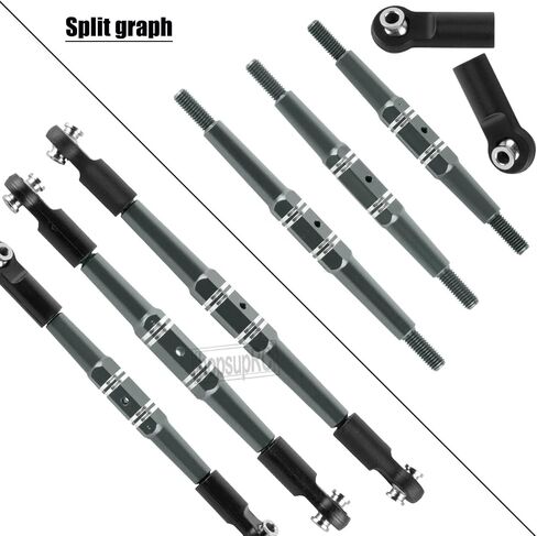 Upgrades Part Adjustable Turnbuckles Camber Links Toe Link for 1/10 Kraton 4X4 4S V2 BLX,Outcast 4X4 4S V2 BLX RC Car.Adjustable Turnbuckles Links Hops Up.Red in Saudi Arabia