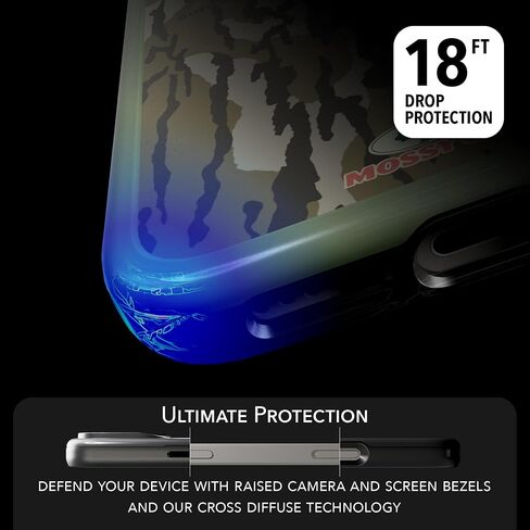 CellHelmet Fortitude Case لـ iPhone 16 Pro Max | Magsafe متوافق | حماية مزدوجة | إسقاط اختبار معتمد | Drackproof Date iPhone 16 Pro Max Mossy Oak Case | كامو الأراضي السفلية in Kuwait