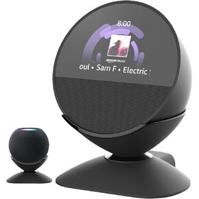 Stand for Echo Spot (2024 Release) and Homepod Mini - Adjustable Stand Holder with 280 Degree Rotating Base and Anti-Slip Silicone Pad