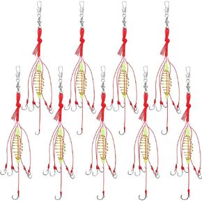 9 PCS Carp Fishing Hooks 6# -14# Baits Frure Trap Hooks Spring Bait Cage Hooks with Spring Carp Carp Tackle in Kuwait