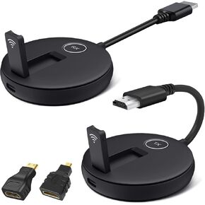 اللاسلكي HDMI مستقبلين وجهاز إرسال واحد ، 165 قدمًا/50 مترًا ،@60 إطارًا في الثانية ، حتى 4 Rx (TVS) ، 2.4/5 جيجا هرتز لاسلكيًا على شاشات متعددة ، محول HDMI لاسلكي لكاميرا/DSLR Camera/Projector/PS5/PS5