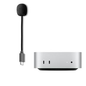 USB C Microphone for Mac Mini M4 Microphone Compatible for MacBook Pro/Air,Desktop Computer Type C Boom MIC