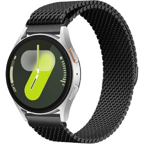 Milanese Metal Bands for Samsung Galaxy Watch 7 6 5 4 Band 40mm 44mm/Watch 6 4 Classic Bands 46mm 42mm 47mm 43mm/5 Pro/3 41mm/FE/Active 2 Men/Women,20mm Stainless Steel Mesh Loop Magnetic Strap Correa