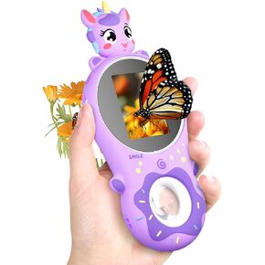 Handheld Digital Microscope for Kids Portable - 2.0" Screen Rechargeable Mini Pocket Magnifying Glass USCAMEL Educational Science Optical Miniscope for Adults Girls Boys Lab Study 5-7 8-12 Teens Gift