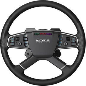 MOZA TSW Truck Wheel 400mm Round Sim Racing Steering Wheel with Aerospace-grade Aluminum Alloy Frame